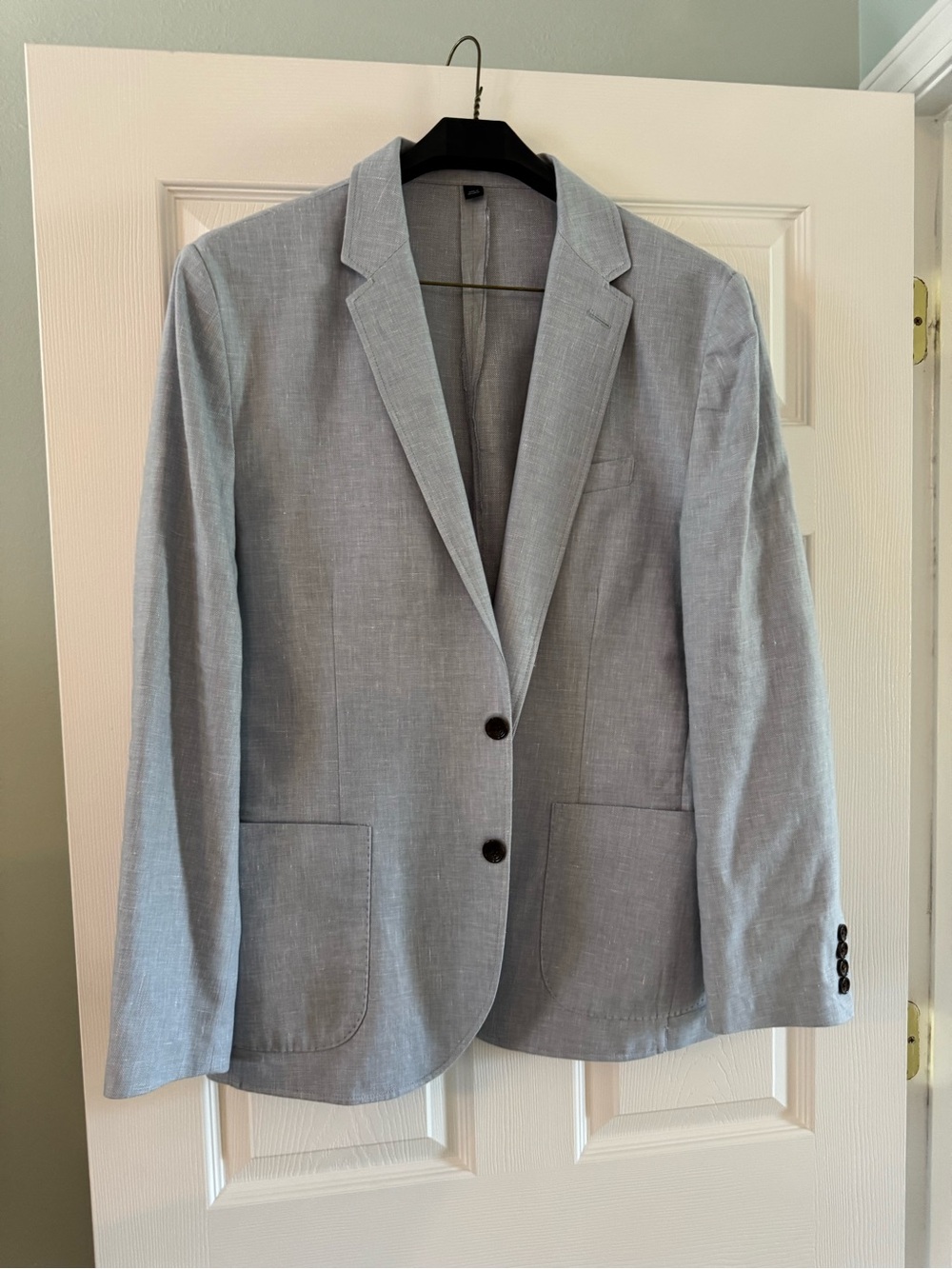 J. Crew Light Gray Men's Thompson Blazer - Two-Button Casual Sport Coat